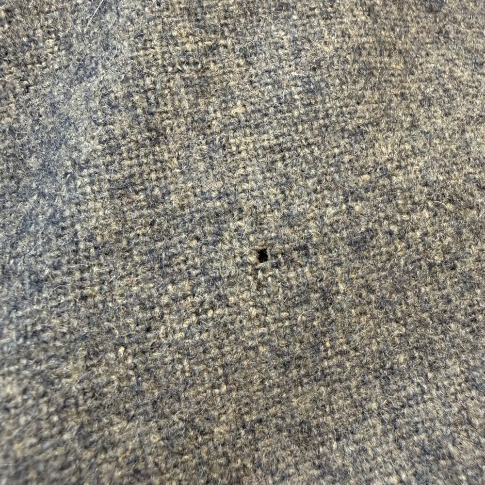 Vintage Gray Wool A-Line Skirt Double Breasted‎ Button Front Dark Academia 27" - Picture 7 of 8